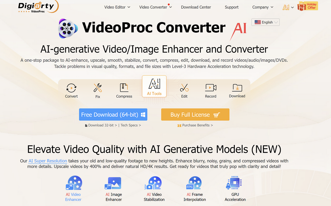 VideoProc 发布可将您的图像或视频转换为超高分辨率的 AI 工具